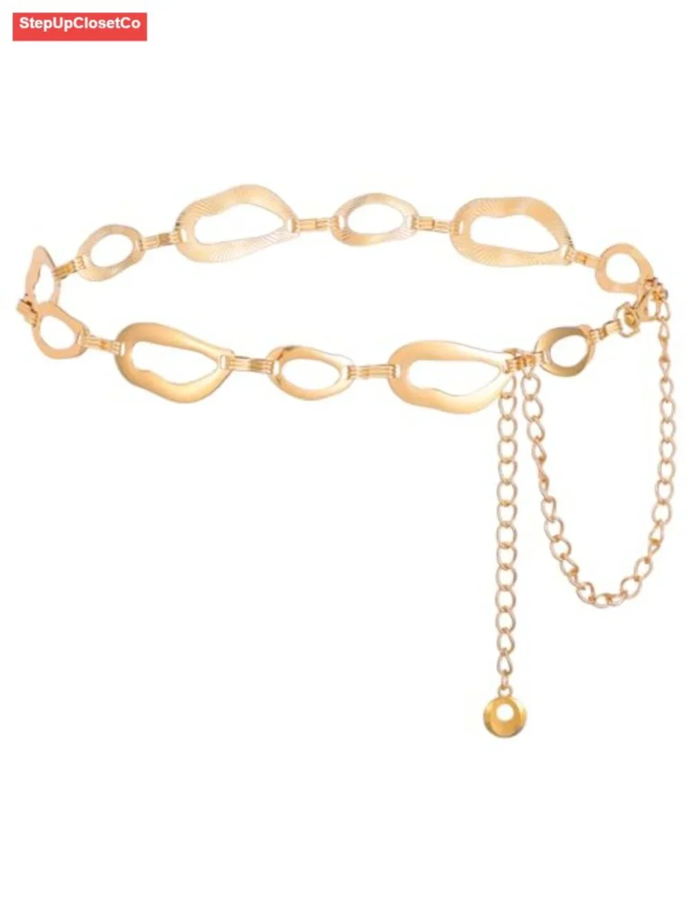 Gold Metal Waist Chain Belt for Women, Multilayer Chain Belt for Dresses and